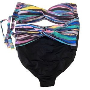 Swimsuits For All Multicolor Bikini